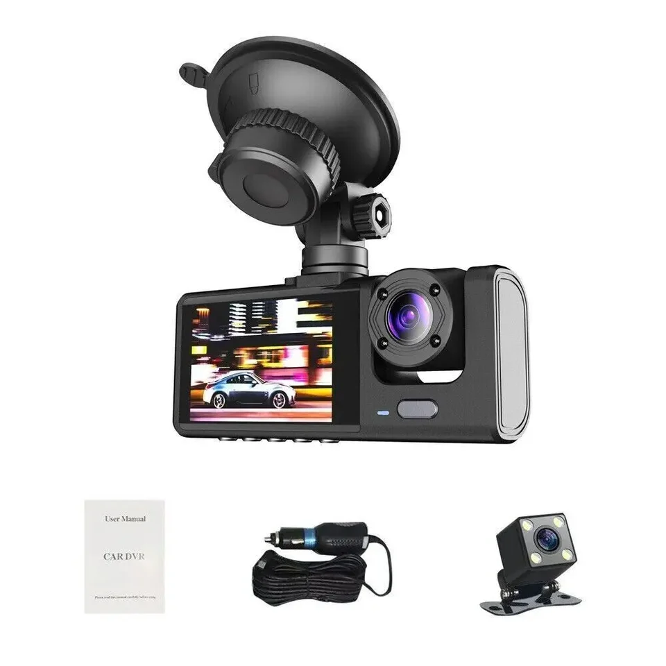 1080P Dual Lens Car Dash Cam with G-Sensor