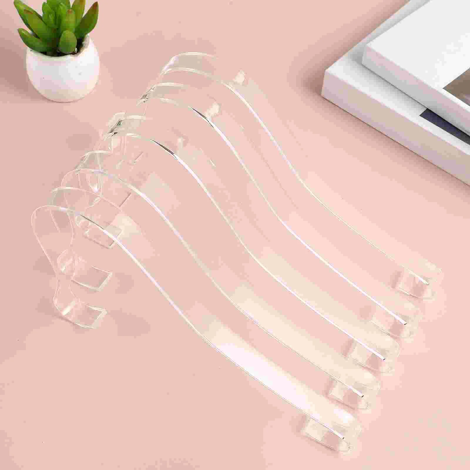 10 Pcs Shoe Acrylic Racks Woman House Slippers for Men Heels Plastic Shoes Support