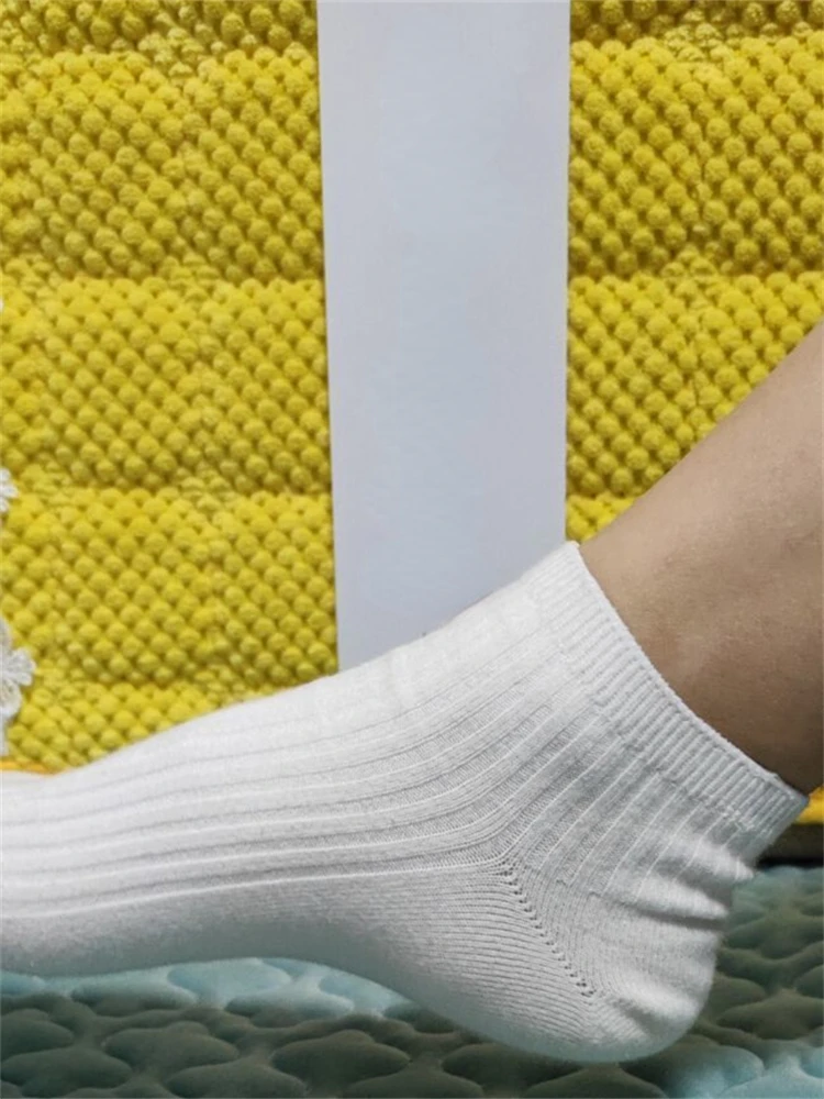 10 Pairs Men's Cotton Boat Socks New Style Black White Grey Business Men Stockings Soft Breathable Winter Thickening for Male