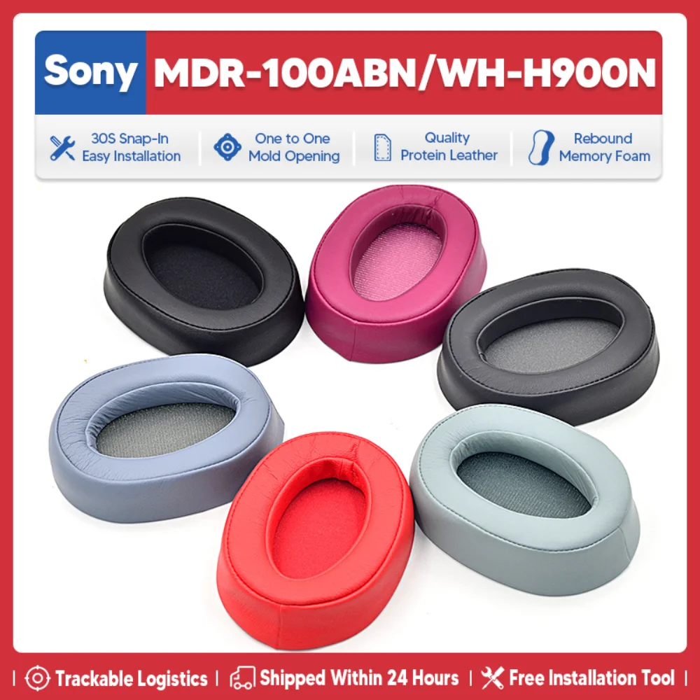 

Soft Memory Foam Protein PU Leather Replacement Ear Pad Muffs Cups Earpads Repair Part For Sony MDR-100ABN WH-H900N Headphones