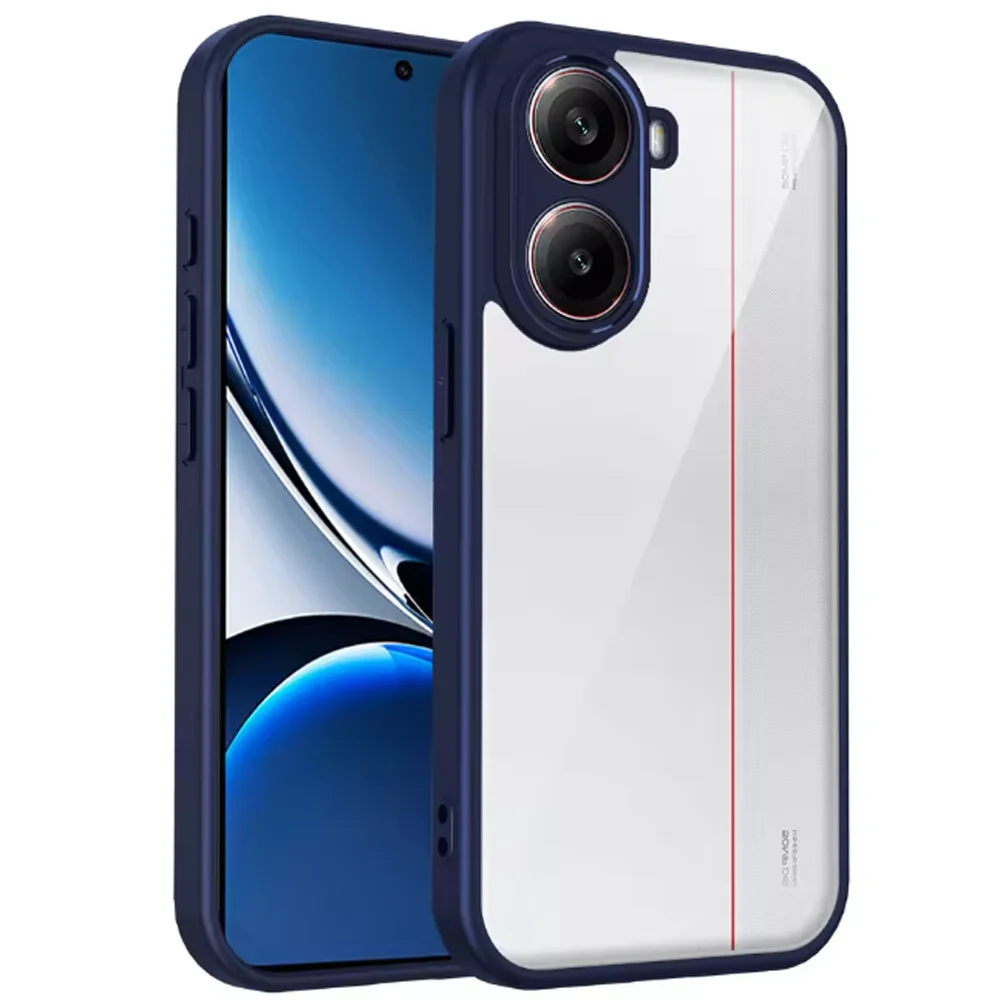 Luxury Simple Transparent Slim Case with Airbag Anti-Drop Protection