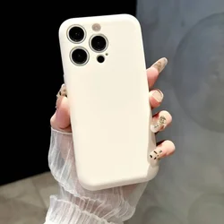 Ultra Slim Soft Silicone Shockproof Matte Phone Case - Candy Color Finish - iPhone 12 (Antique White)