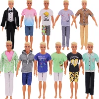 Handmade Ken Doll Clothes T-shirt + Trousers For Ken Doll Accessories Fashion Daily Clothing Toys For Gils Birthday Gifts 1