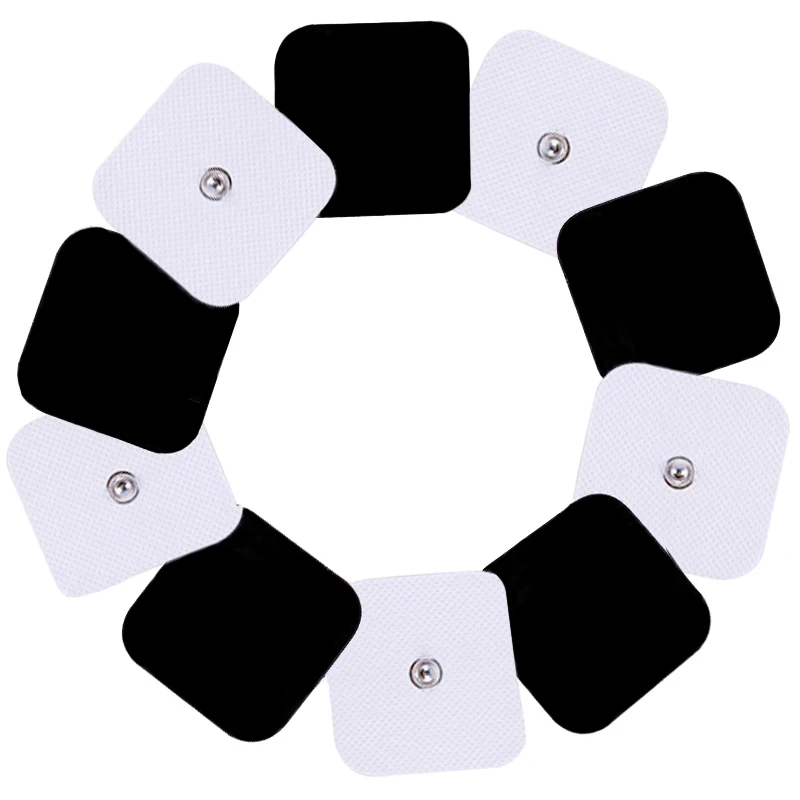 EMS Self Adhesive Pulse Gel Electrode Pads Patch Tens Acupuncture Therapy Body Massager Electrical Muscle Stimulator 50Pcs electrode pads,muscle stimulator