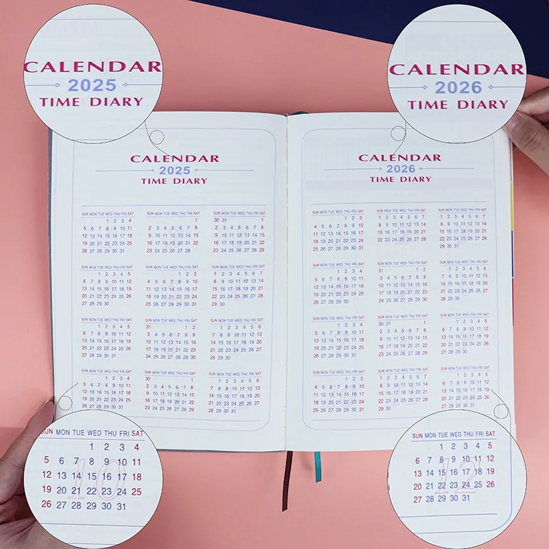 2024 New Calendar English Notebook 365 Day Daily Plan A5 Calendar Spanish  Meeting Minutes Agenda Planner - AliExpress