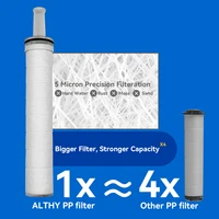 ALTHY แรงดันสูงสปามือถือหัวฝักบัวกรองน้ํา,ลดคลอรีนโลหะหนัก,ปรับปรุงผิวแห้ง,รังแคผม,กลาก 6