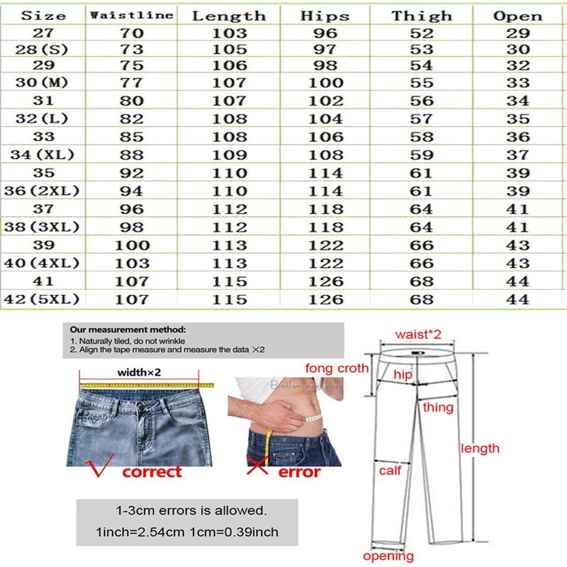 Denim Designer Hole Jeans Male High Quality Ripped For Men Size 28 40 Autumn Spring HIP HOP Punk Streetwear Trousers