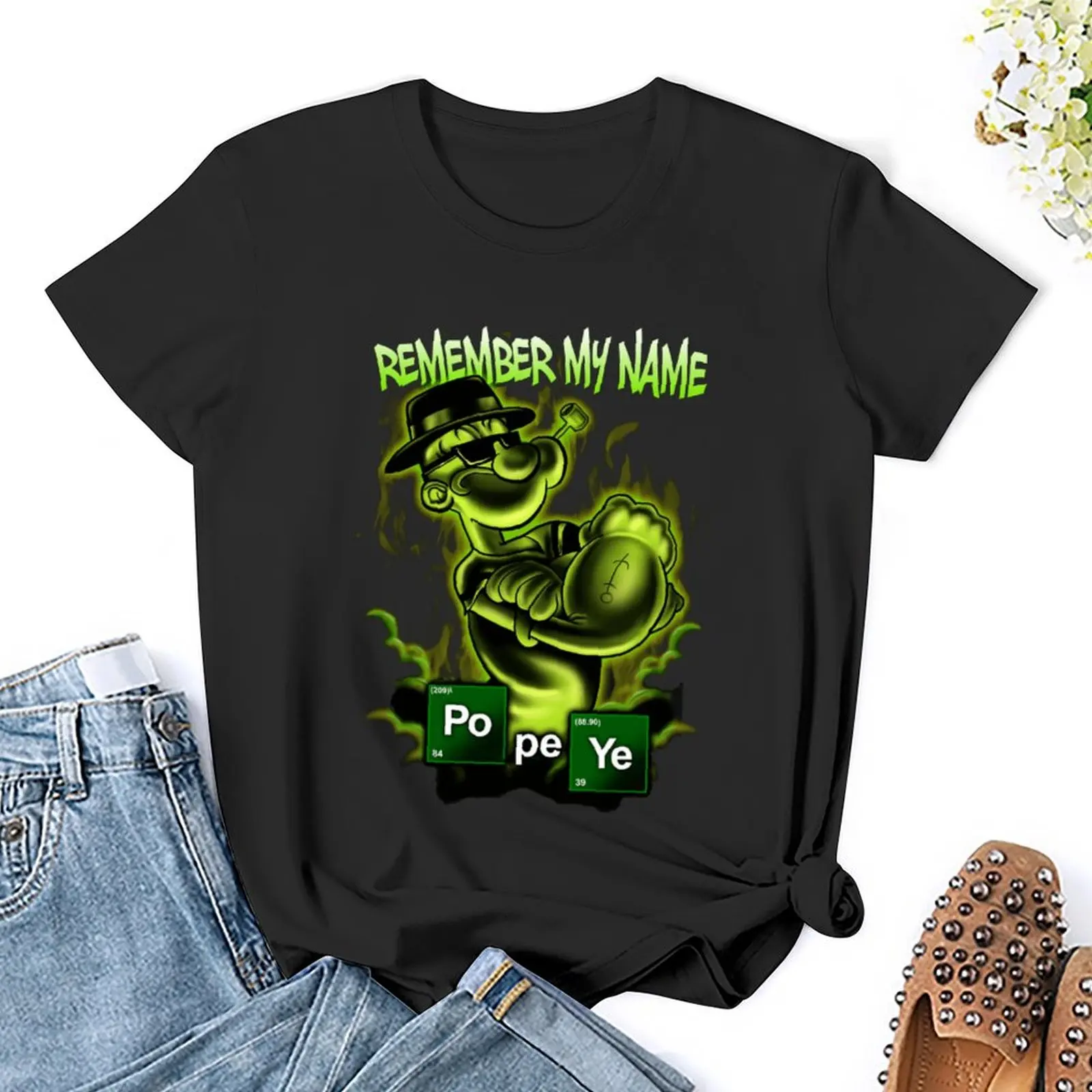 Girocollo Popeye Heisenberg Classic In Vendita T-Shirt Movimento Tshirt Vintage Cool Home