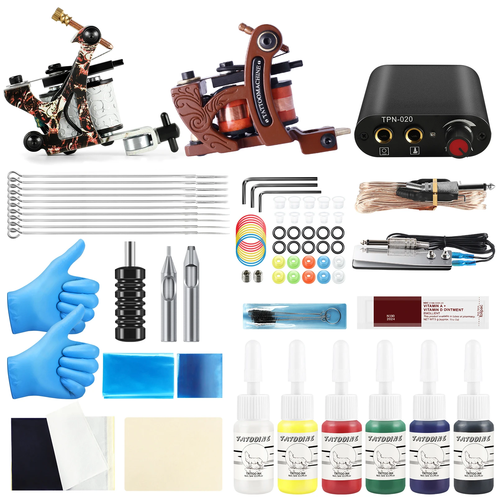 Tattoo Supplies Kit O-rings Tattoo Grommets Adjustment Tool Tattoo Machine  Kit Silicone Black Tattoo Pincushion - AliExpress