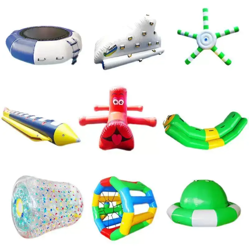 Water Inflatable Game Small Inflatable Floating Toy Iceberg Rolling Wheel for Beach /Lake
