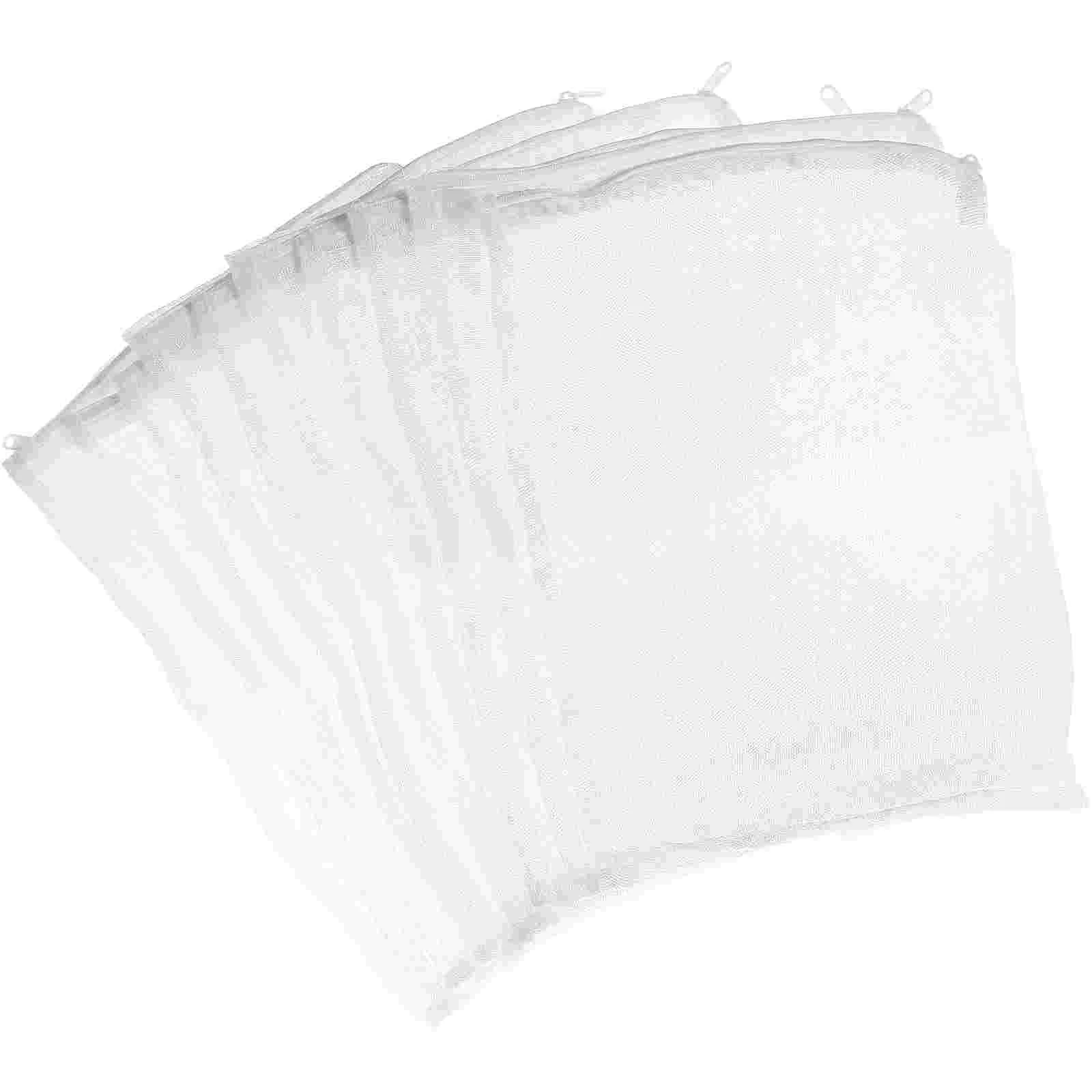 

Mesh Filter Bag Strainer Fish Tank for Garden Pond Media Zipper Drawstring Aquarium