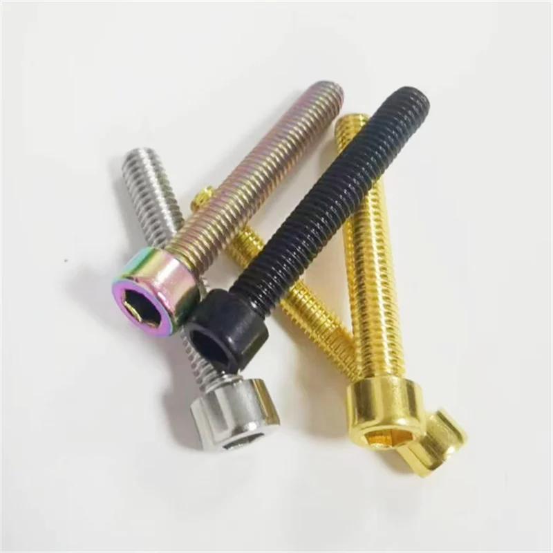 Hex Socket Cap Head Screw 5pcs-10pcs DIN912 Titanium-plated Colorful Stainless Steel M3 M4 M5 M6