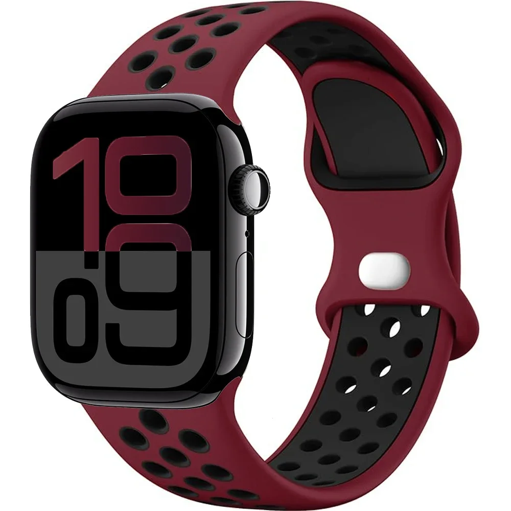 Breathable Soft Silicone Strap for Smartwatch - Versatile Size Options