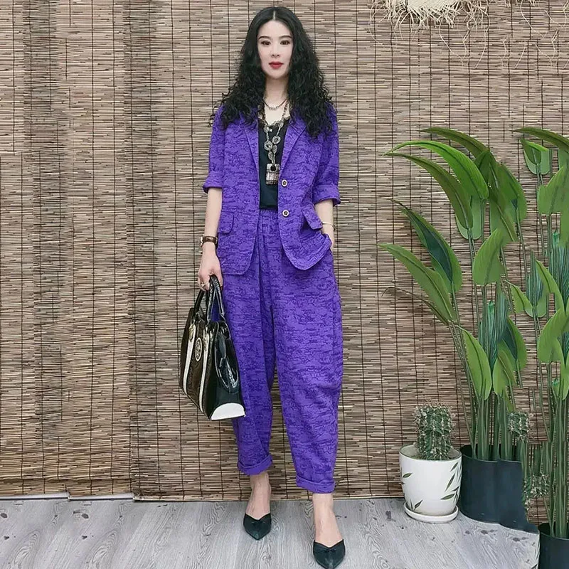 Single-Breasted Blazer/Suit Women 2022 Spring Vintage Loose Small 
