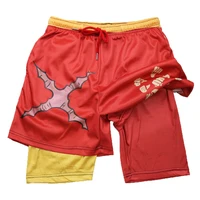 Stylish 3D Print 2 in 1 Running Shorts for Men Gym Workout Athletic Performance Shorts with Pockets Activewear - Image 4