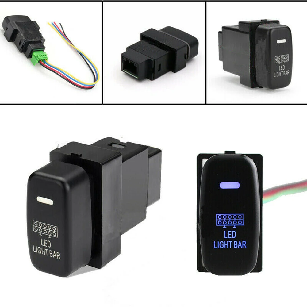 

Push Switch LED Push Switch for Mitsubishi For Pajero Triton Lancer Easy Install & Twin Green and Red LED Lights