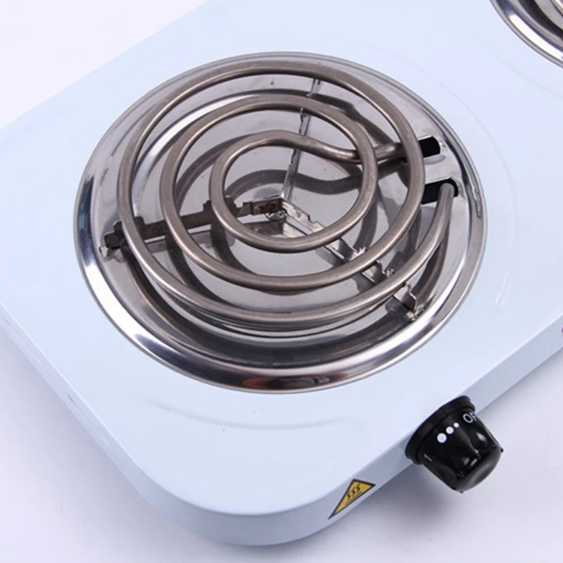 Electric Stove Portable Electric Coil Hot Plate Double for Burner Countertop Cooktop Electric