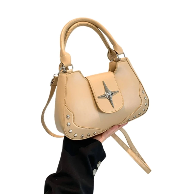 Versatile PU Leather Bag Single Shoulder Bag Crossbody Bag for Various Occasions E74B