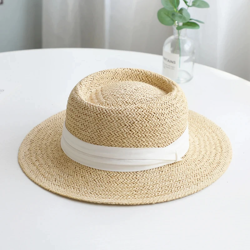 2024 Summer Hat for Women Men Panama Straw Hats Travel Beach Sun Hat Wide Brim Fedora Jazz Hat UV Protection Female Holiday Hats images - 6