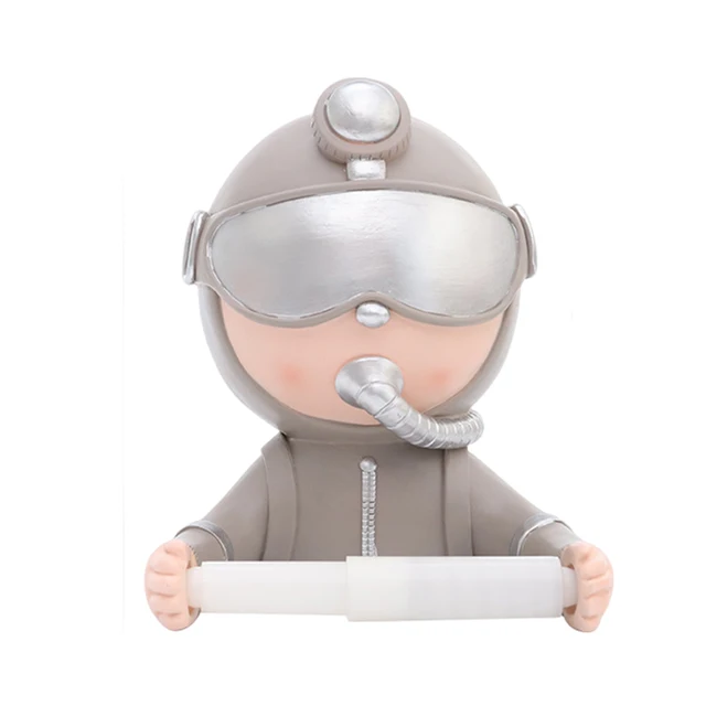 Vicces Aranyos Búvár Wc -Papír Tekercs Tartó Otthoni Szöveti Állvány Dekoráció Ingyenes - Image 6