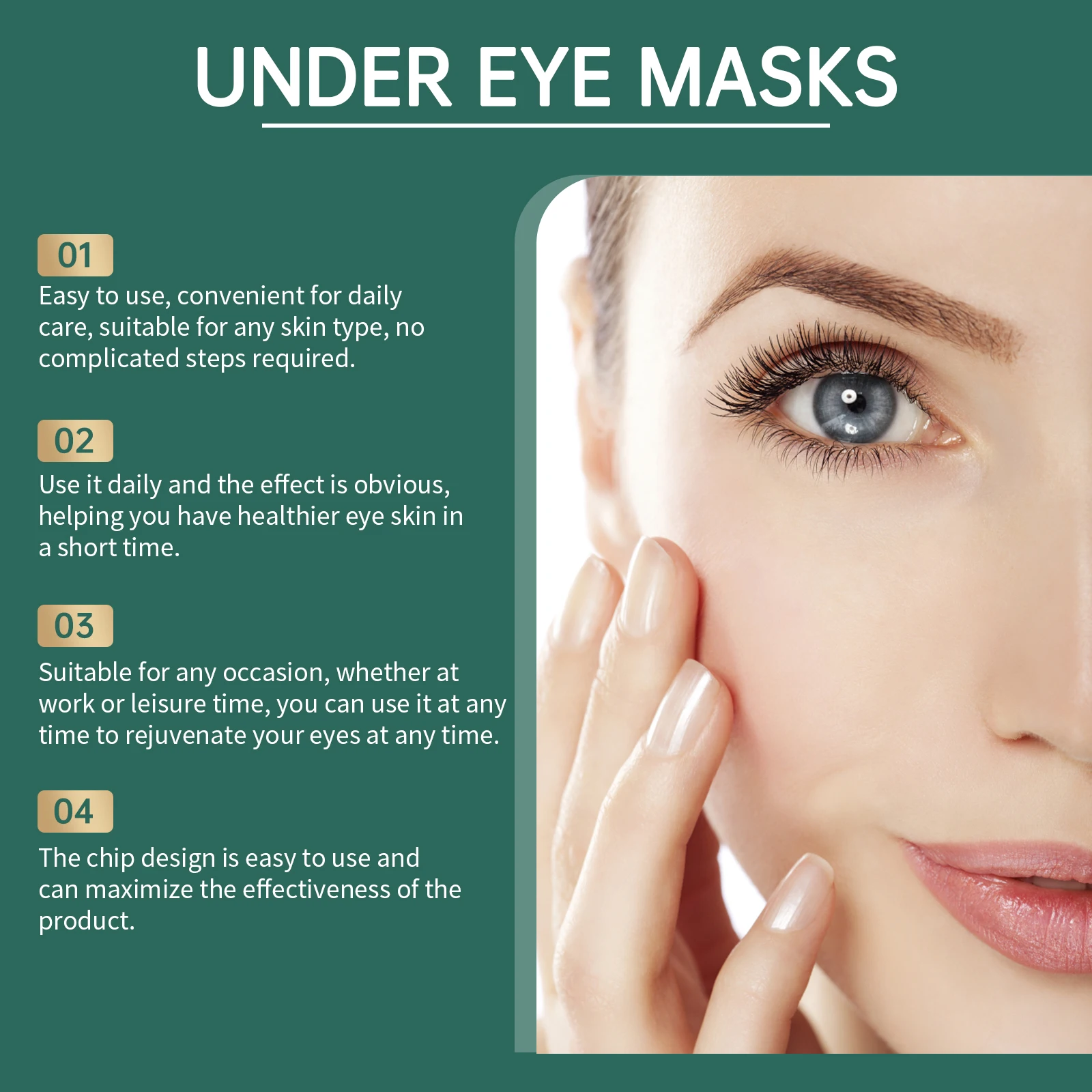 Cucumber Eye Mask Lightening Dark Circles Removal Eye Bags Firming Lifting Eye Patches Moisturizing Reduce Fine Lines Eye Care 5