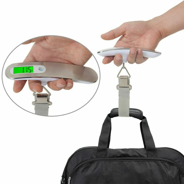 Portable LCD Digital Hanging Scale Luggage Suitcase Baggage Weight Travel  Scales with Belt for Electronic Weight Tool 50kg/110lb - AliExpress