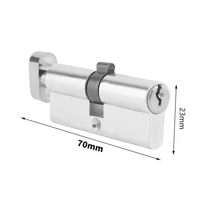 Description Picture 2 of itemThumb Turn Cylinder Door Lock UPVC Anti Pick 35/35 With 3 Keys Kit For Entry Doors Outdoor Door Locks Cylinder Door Lock