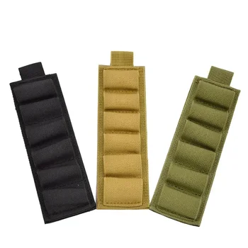 Accessori per la caccia all'aperto: supporto per guscio per fucile a 6 anelli, borsa per cartucce calibro 12, stock per fucile, porta proiettili, velcro