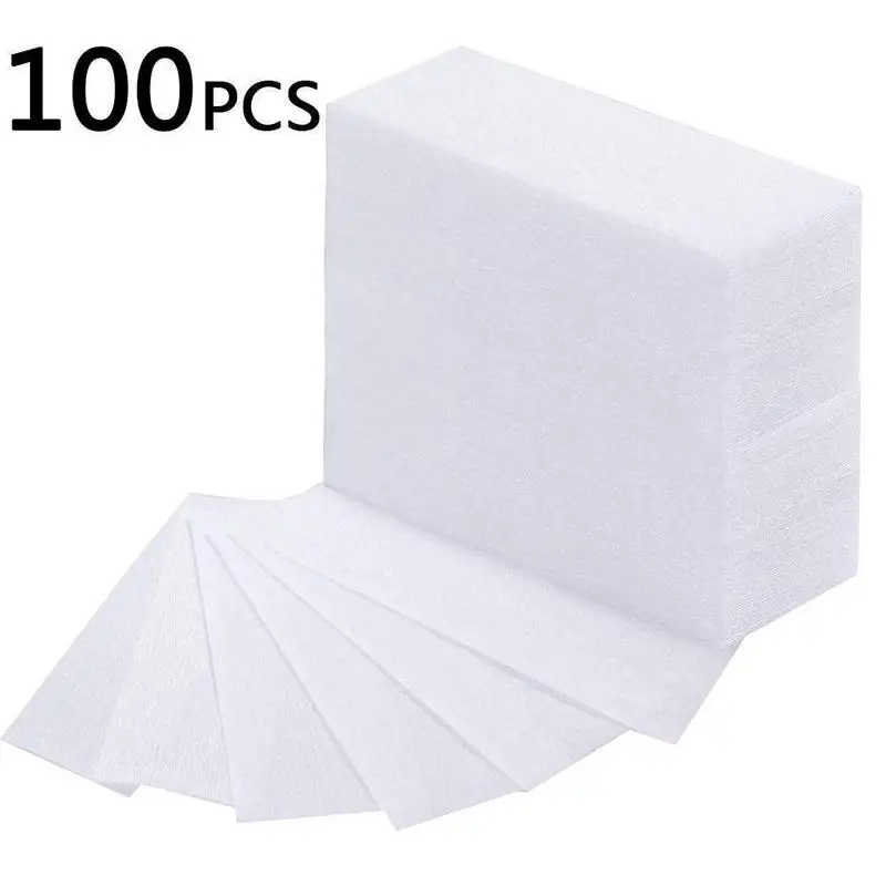 100 Pcs Disposable Beauty Hair Removal Wax Paper Thickened Non-woven Hair Removal Beauty Supply Hair Special Wax Removal A7T3 4