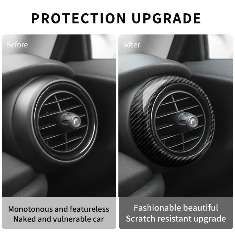 Für Mini Cooper S JCW F56 F55 F57 2014-2021 Auto Lüftungsring Abdeckung ABS Gehäuse Dekor Aufkleber Auto Zubehör – Detail 5