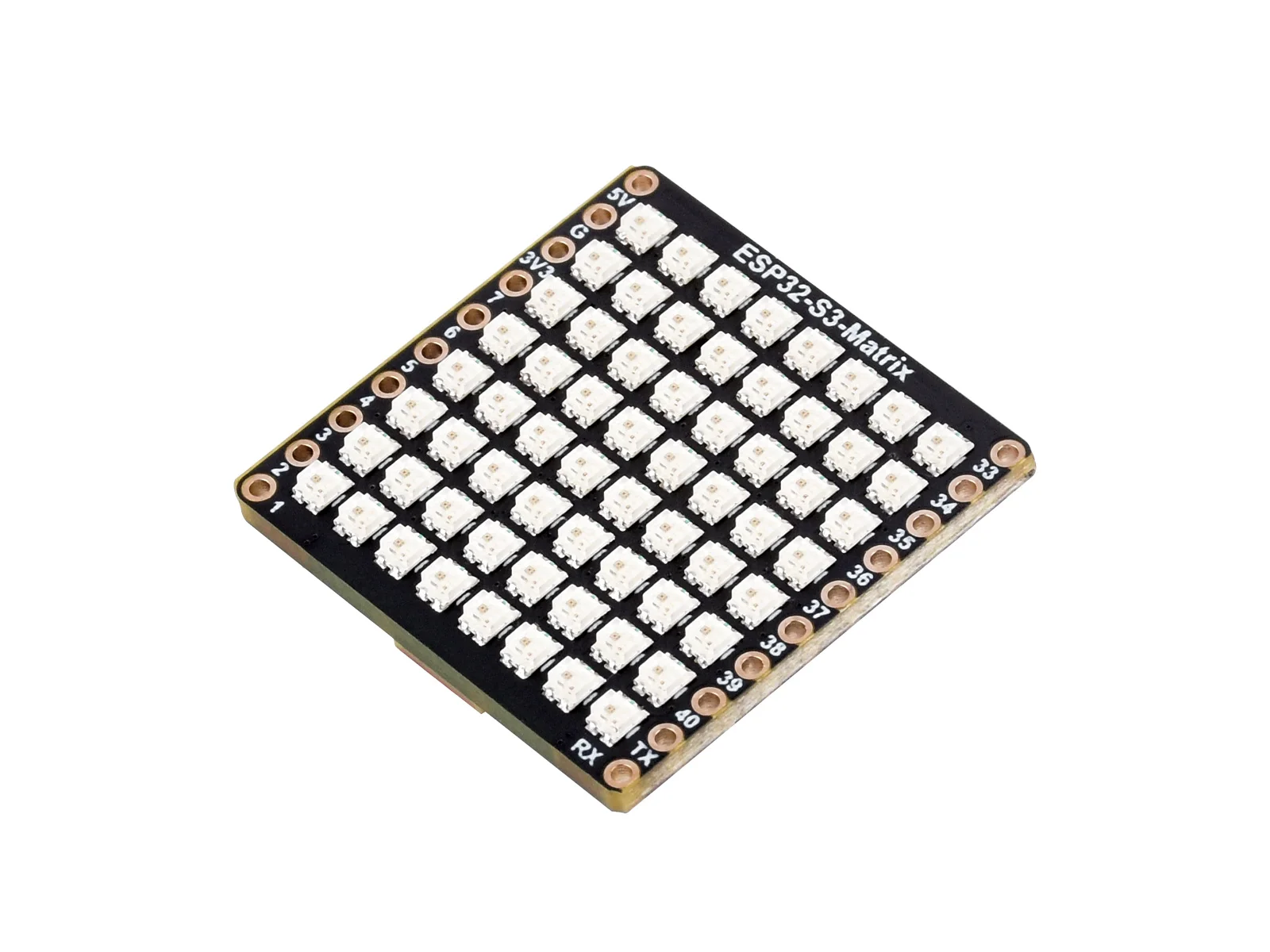 Waveshare ESP32-S3  , º 8x8 RGB LED Ʈ  QMI8658 ڼ , 240 MHz Xtensa 32 Ʈ LX7  ھ