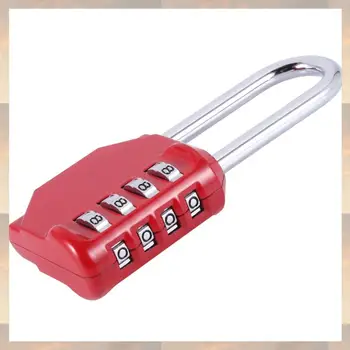 2025 New-4 Pack Code Padlocks, 4 Digit Long Shackle Resettable Pad Lock For Outdoor Gate, Shed, Fence, Hasp Storage, Gym Locker 1