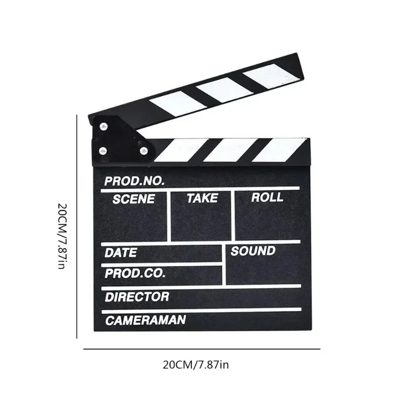 1PC Wooden director video scene clapboard vlog recording recording clapboard TV movie photography props
