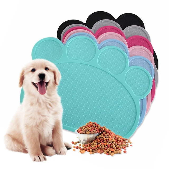Silicone Dog Cat Pet Food Pad Pet Bowl Drinking Mat Waterproof Pet Mat Dog  Feeding Placemat - AliExpress