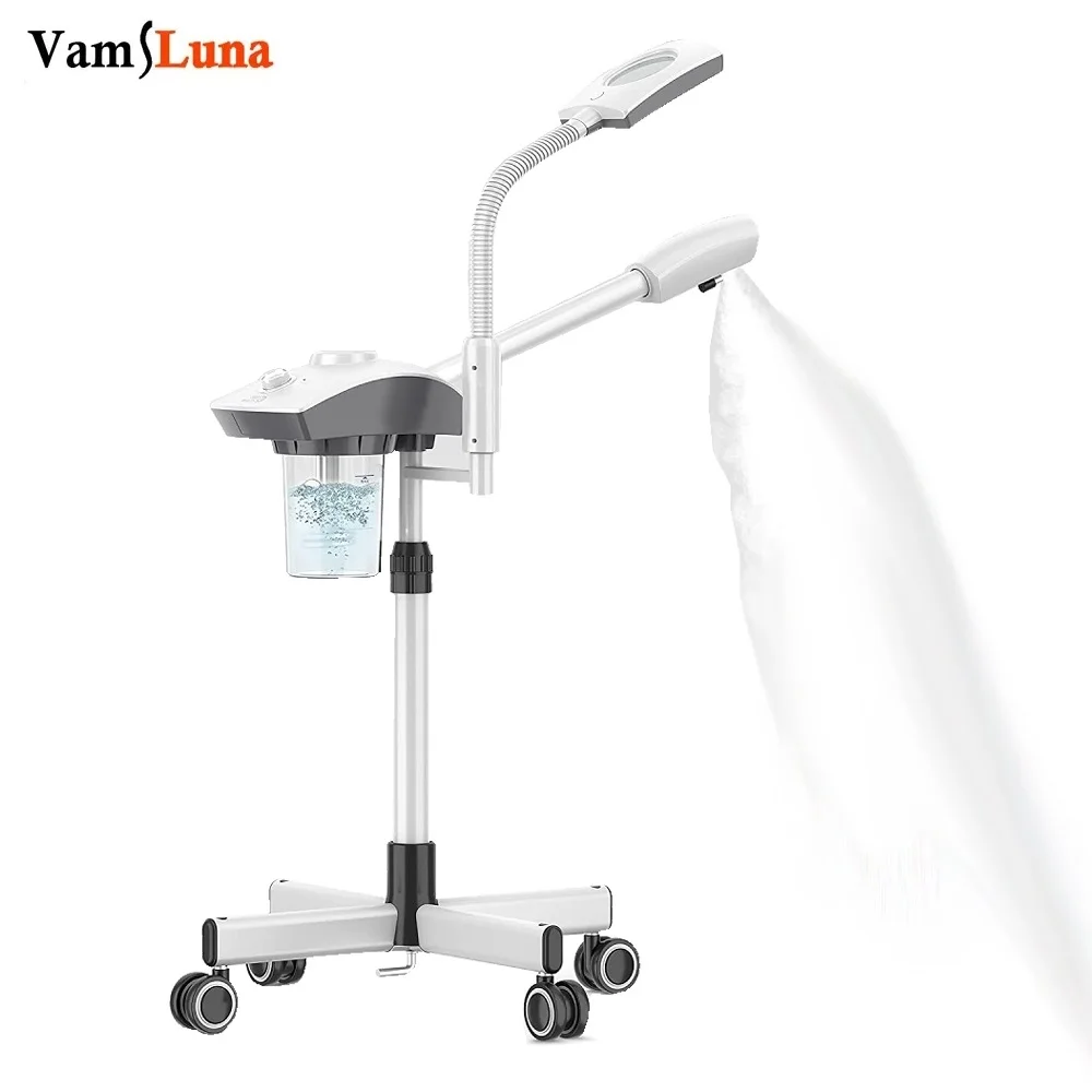 

2 in 1 Hot Mist Facial Steamer Humidifier With 5X LED Mag UV Ozone For Skin Care Moisturing Spa Salon