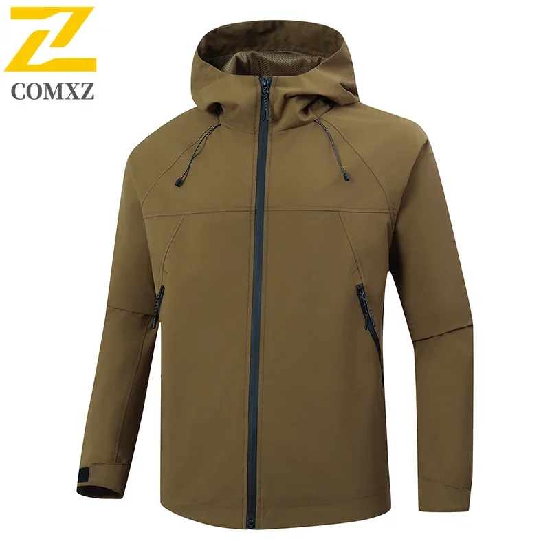 Autumn Raincoat Windbreaker Mens Mountain Bike Jacket Unisex Hiking Hooded Coat Chaqueta Cortavientos Hombre Waterproof Clothing