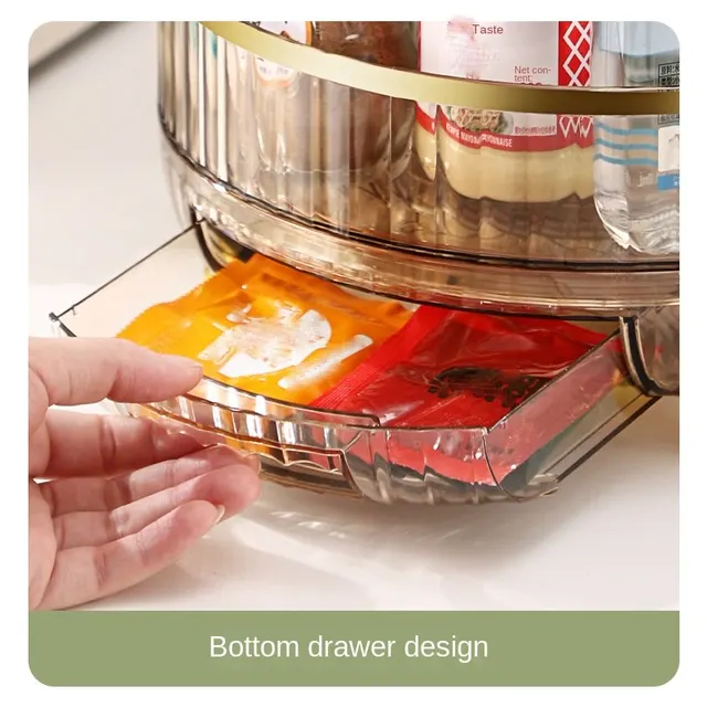 efficient and versatile New Kitchen Rotating Condiment Storage Rack