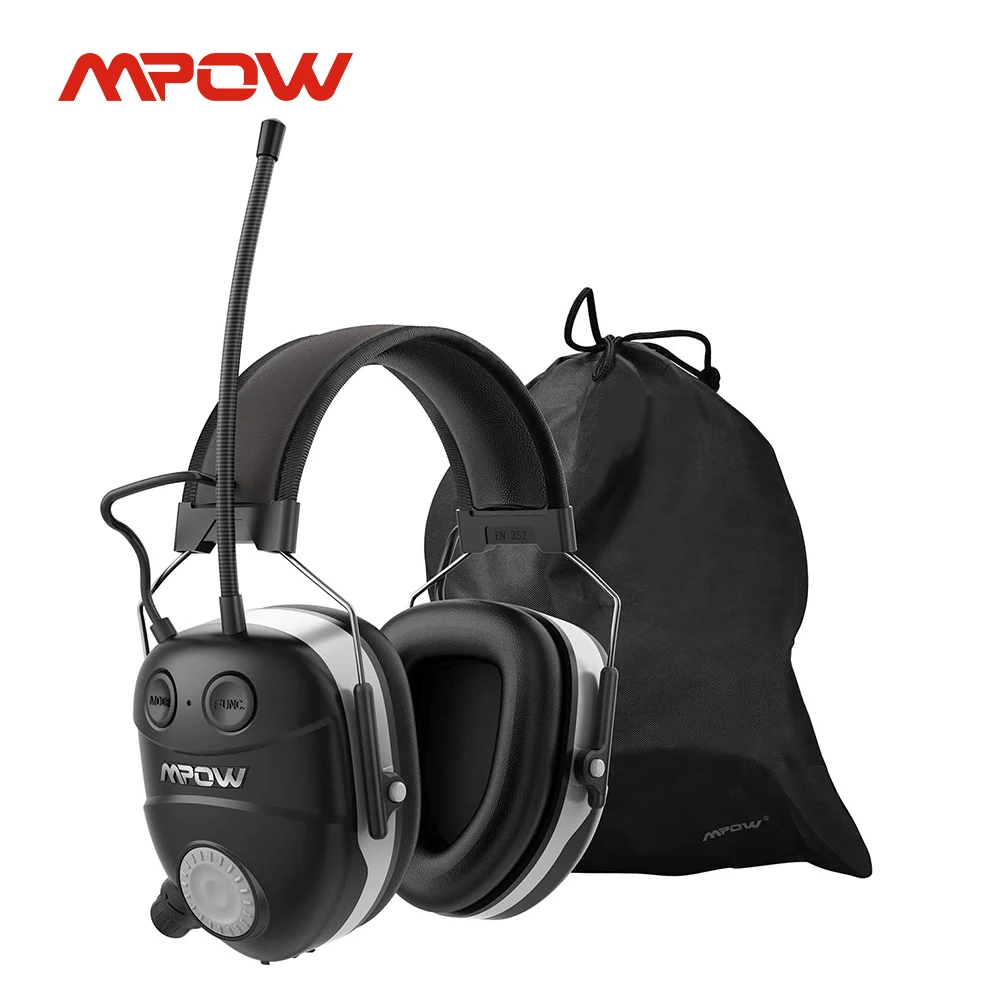 MpowBluetoothNoiseReductionEarMuffswithMicrophoneAMFMRadio