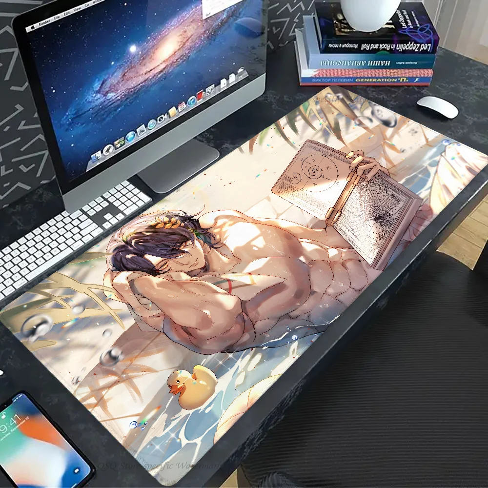 1pc Honkai Star Rail Dr.Ratio Mouse Pad Desk Mat With Pad Gaming Accessories Prime Gaming XXL Keyboard Pad Padding Mat 5