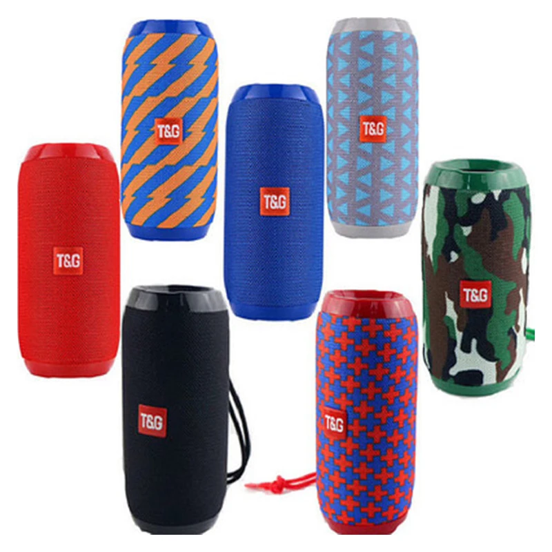 TG117 Bluetooth Speaker Portable Wireless Column Waterproof HIFI Sound Quality Stereo Subwoofer Loudspeaker Support FM RadioTF |