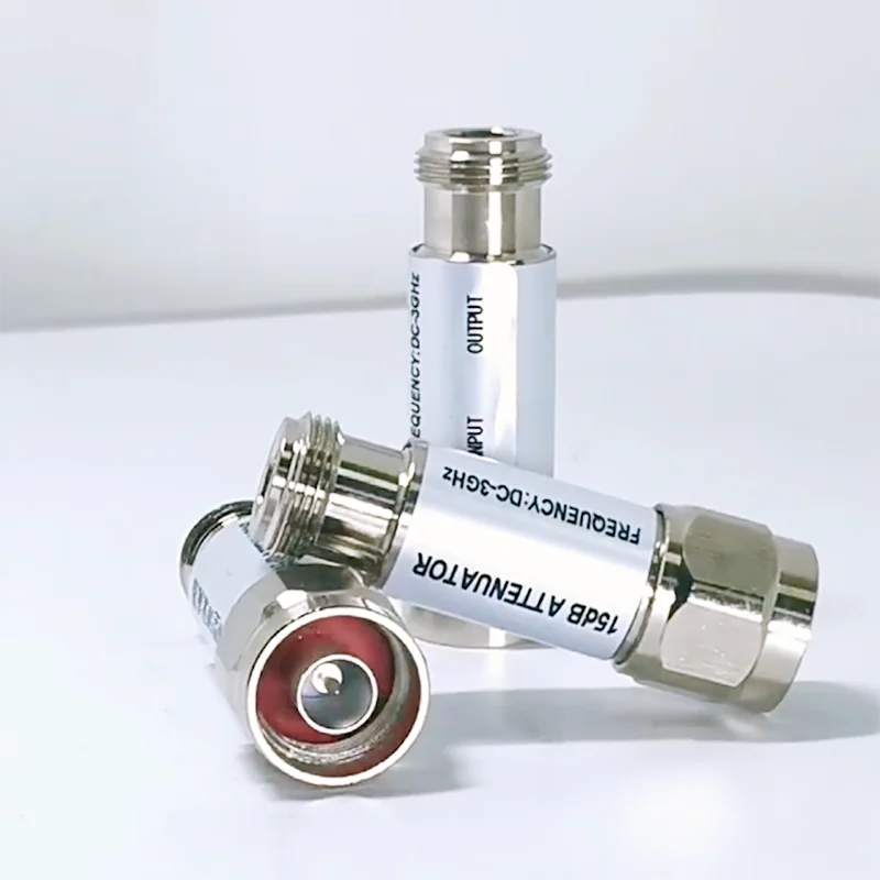 N 타입 고정 감쇠기 2W 5W DC-6GHz N-J-K 동축 RF 감쇠기 3/5/6/10/15/20/30/40dB N 커넥터