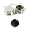 1/2pcs Stainless Steel Palette Cup Large Mouth Double Dipper Palette Cup Portable with Lid Art Oil Pot for Acrylic Oil Painting 2