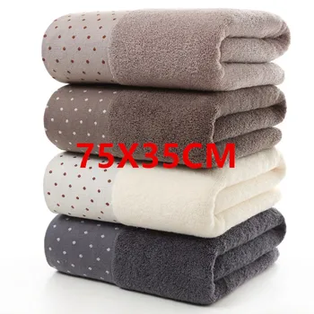 75X35cm Thick Pure Cotton Towel Super Absorbent Large Towels Soft Bathroom Towels Comfortable Bath Towels