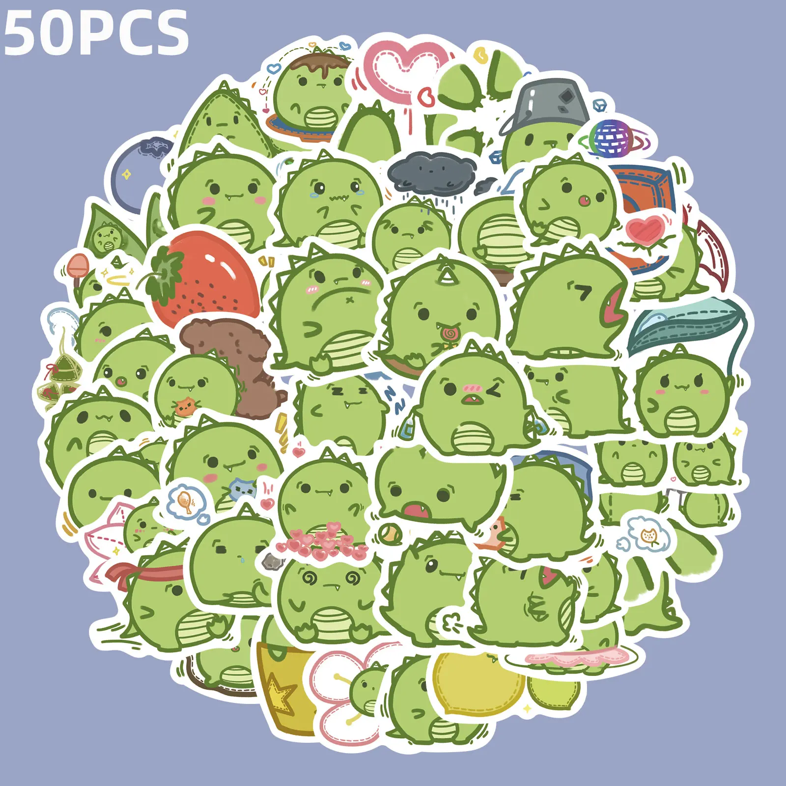 

25/50PCS Cute dinosaur Stickers Crafts And Scrapbooking stickers book Student label Decorative sticker DIY Stationery