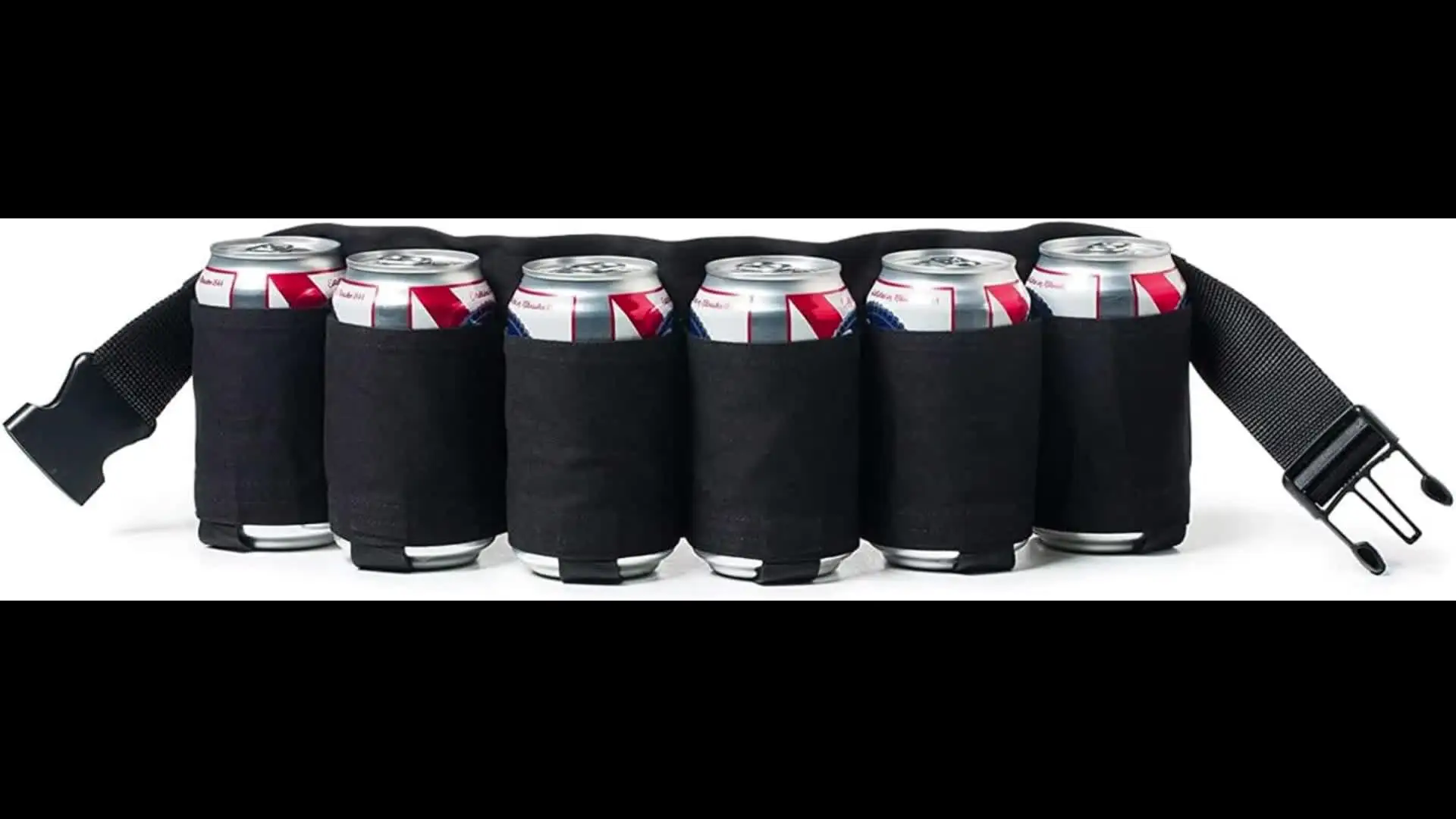 Gilet Porte-canettes – 12 Poches Pour Bières – Taille Ajustable 84-116 Cm – Idéal Barbecue, Camping, Fêtes
