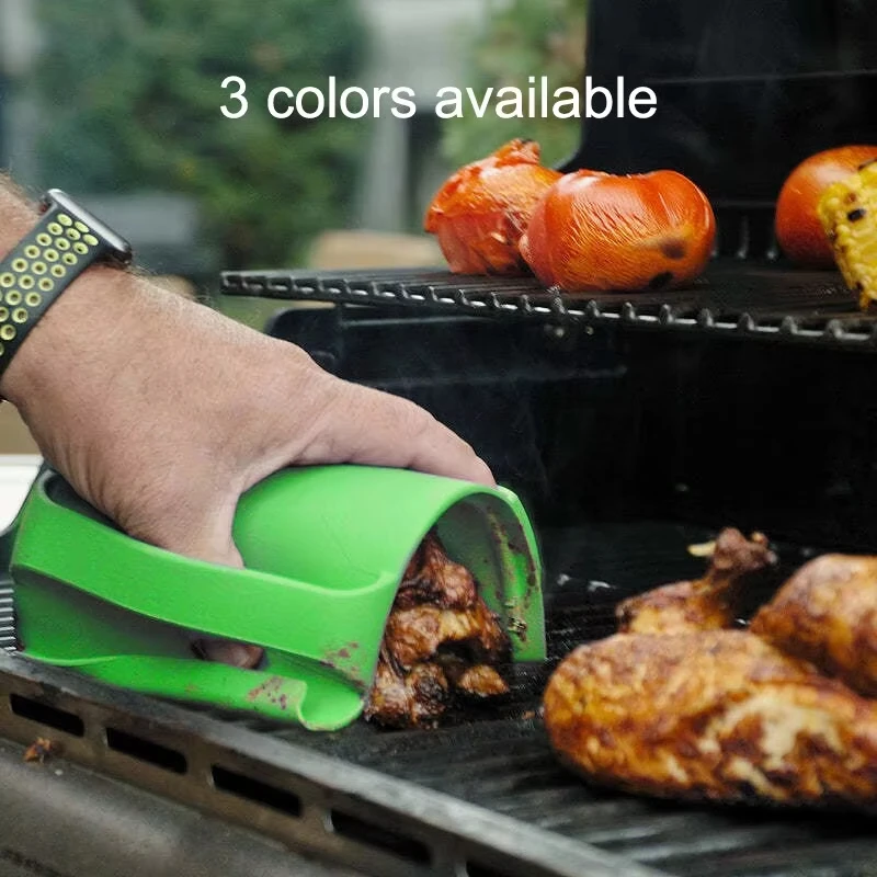 Multi-functional silicone anti-scald non-slip vegetable cutting auxiliary silicone anti-slip heat insulation clip cooking