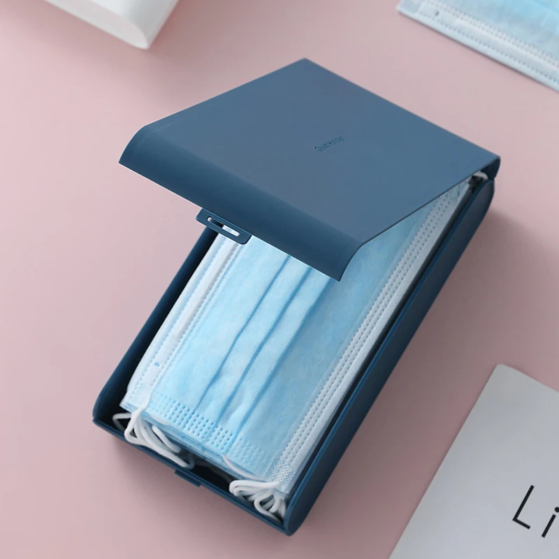 Face Masks Container Mask Storage Box Disinfection Portable Mask Holder ...
