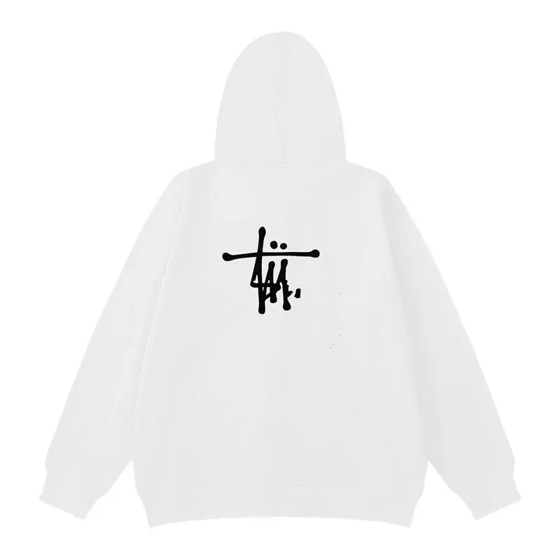 Japanese Trendy Brand Letter Printing Men's and Women's Pure Cotton Hoodie Trendy Fashion Outdoor Sports Crew Neck Sweater