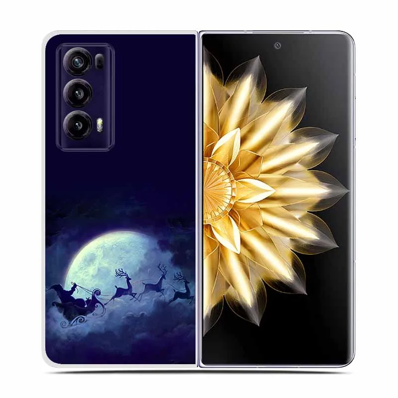 Christmas Cute Clear Hard Plastic Back Cover - Cartoon Design