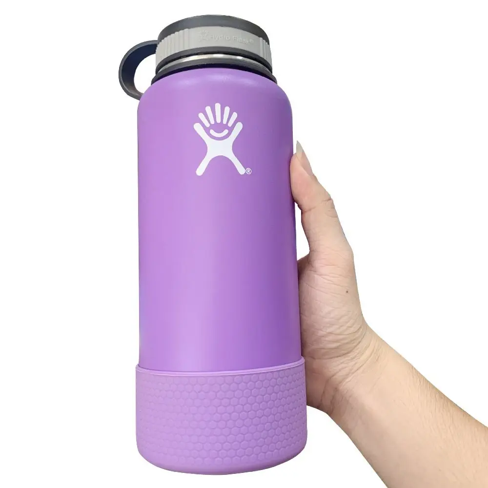 For Aquaflash HydroFlask And More 12-40 oz Anti-Slip Bottle Bottom Sleeve Cover Hexagon Texture Water Bottle Pad Protective Case